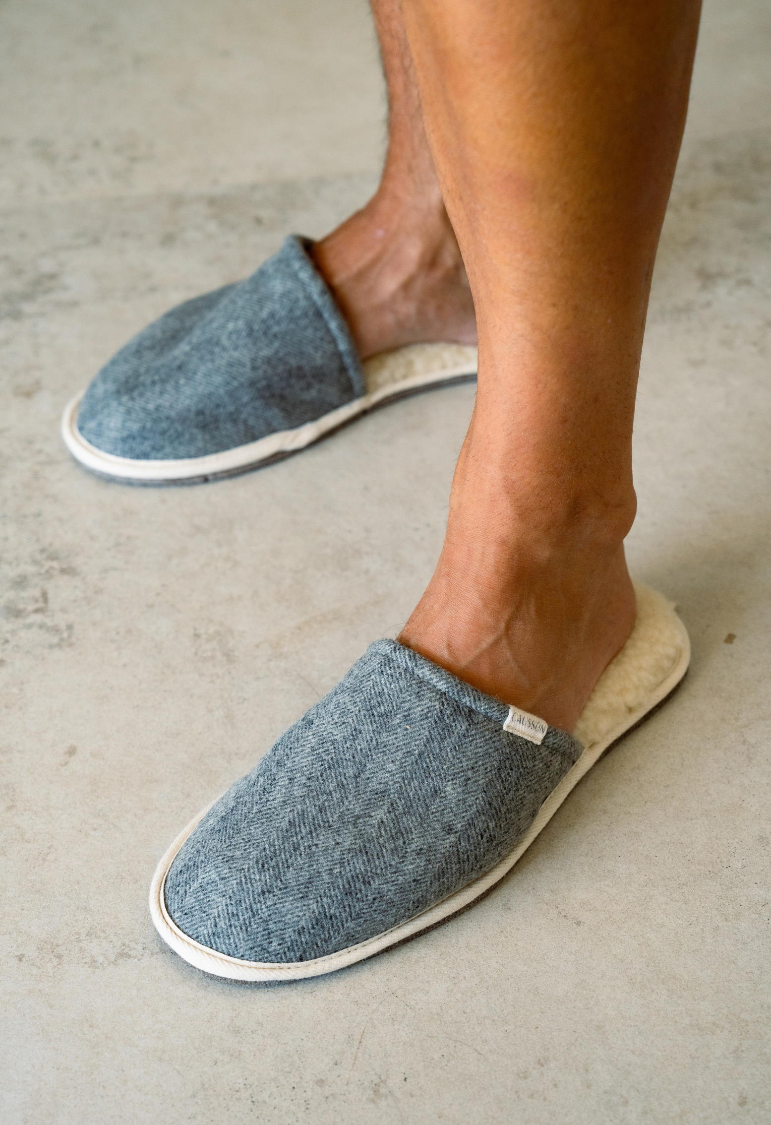 Pantoufle Bio Une Paire De Pantoufles Chaussons En Feutre