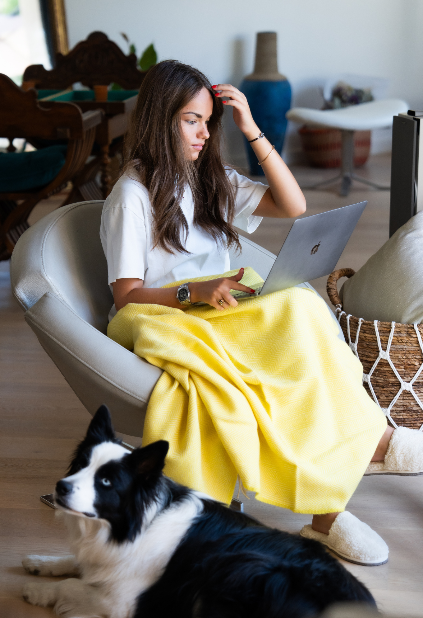 Marius Jaune : plaid éco-responsable