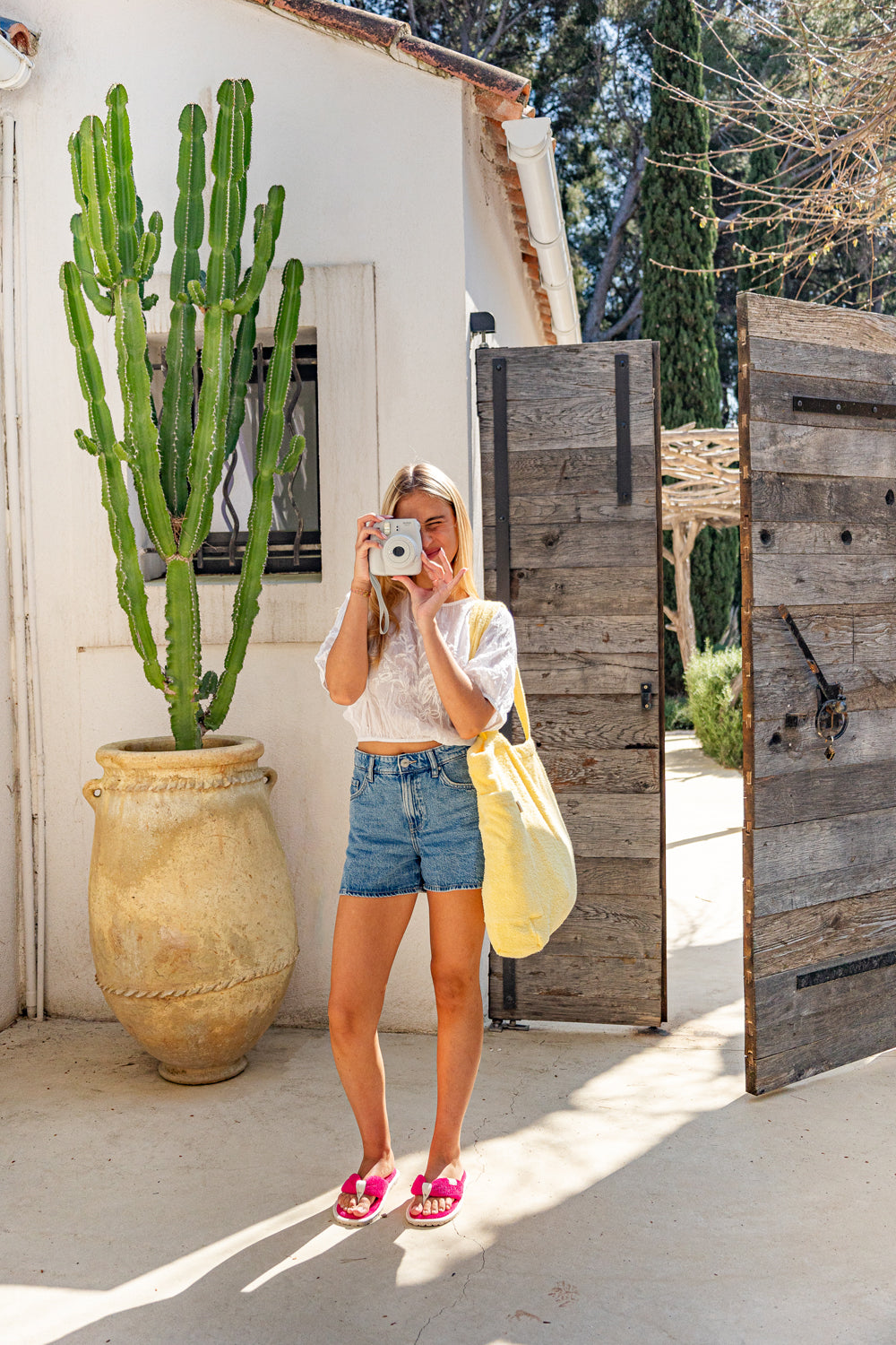 Cabas Éponge Jaune Citron