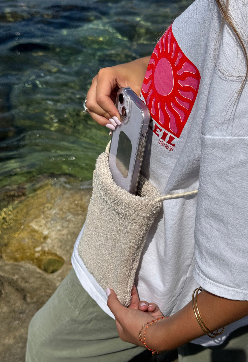 Sandy Sponge Handytasche