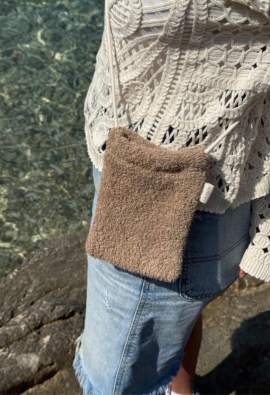 Pochette Téléphone Éponge Moka